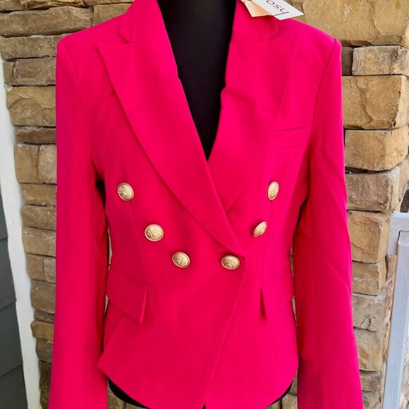 Choosy Brand Magenta Double Breasted Betsy Blazer NWT Size 4 - Picture 6 of 6